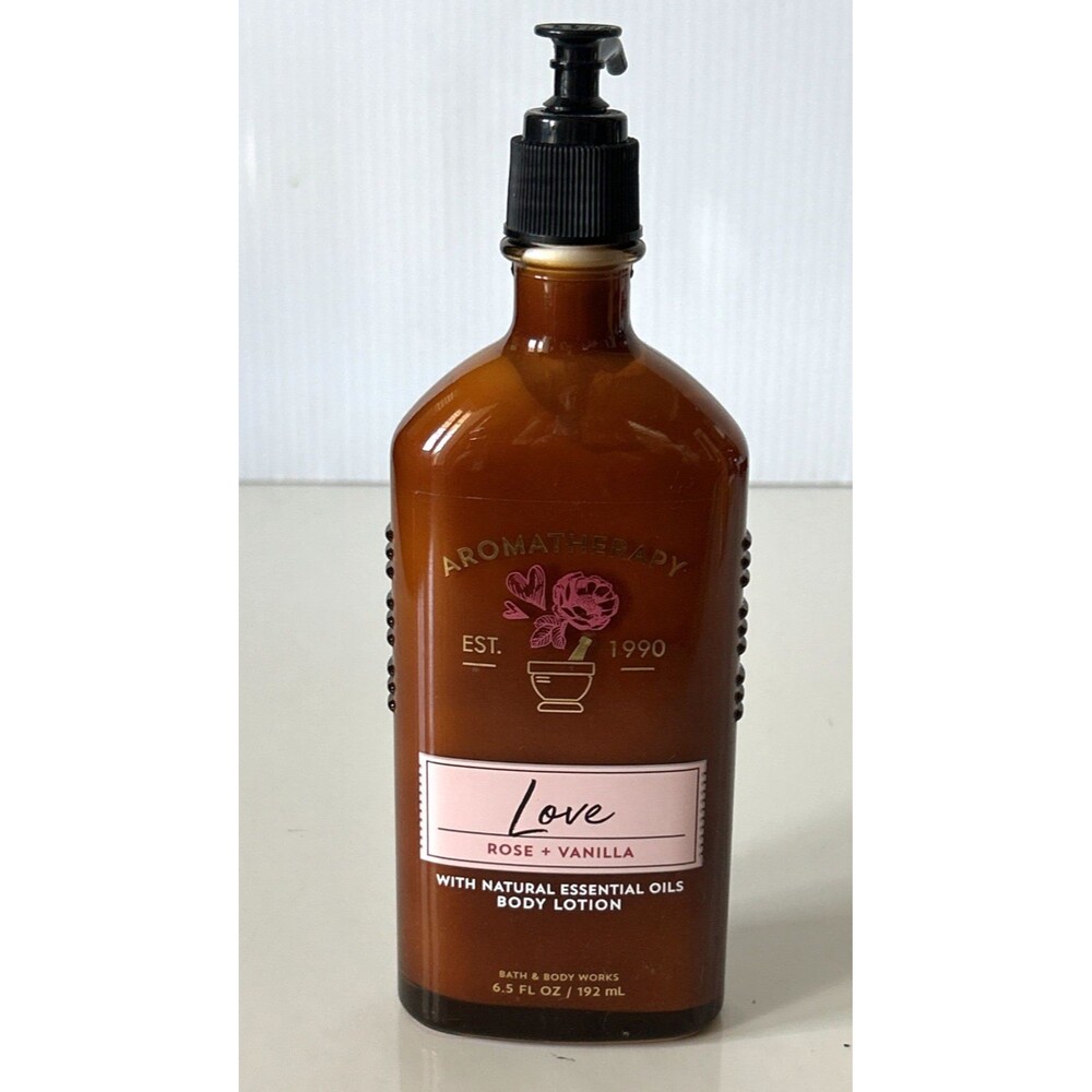 Bath and Body Works Aromatherapy Love Rose Vanilla Full 6.5 oz. Body Lotion